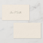 Simple Victorian Calling Cards コーリングカード (正面/裏面)