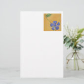 「Simple Vinca」フローラ文房具 便箋 (スタンド正面)