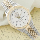 Simple Vintage Monogram Couple Names 腕時計