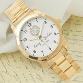 Simple Vintage Monogram Couple Names 腕時計