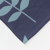 Simple vintage pattern. Dark blue background, blue フリースブランケット (角)