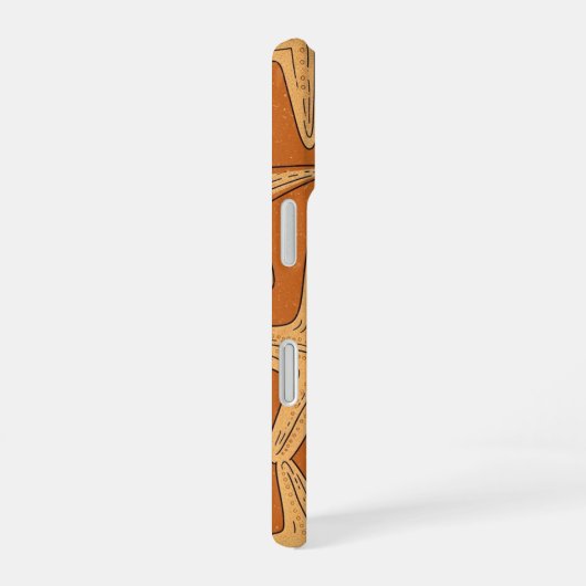 Simple Vintage Starfish Motif iPhone 16ケース (右側面)