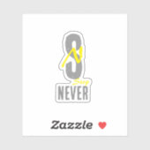 Simple vinyl sticker - for positive energy シール (シート)