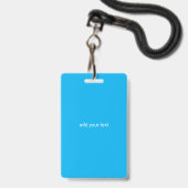 simple vip all access pass concert name occassion バッジ (裏面（ネックストラップ付）)