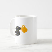 Simple Water Bearer Mug – Calm Aquarius Aesthetic コーヒーマグカップ (正面左)