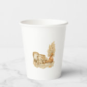 Simple Watercolor Boho Baby Shower Cups 紙コップ (裏面)