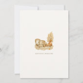 Simple Watercolor Boho Baby Shower Invitation 招待状 (裏面)