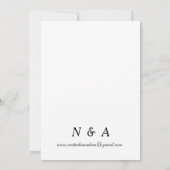 simple watercolor palm tree wedding invitation 招待状 (裏面)