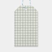 Simple Watercolor Teddy Bear Baby Shower ギフトタグ (裏面)