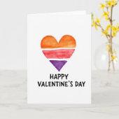 Simple Watercolor Valentines Card カード (黄色い花)