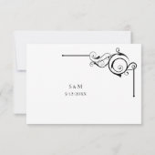 Simple Wedding RSVP card (裏面)
