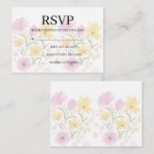 Simple Wedding RSVP Enclosure Card エンクロージャーカード (正面/裏面)