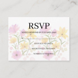 Simple Wedding RSVP Enclosure Card エンクロージャーカード