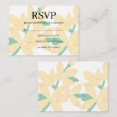Simple Wedding RSVP Enclosure Card エンクロージャーカード (正面/裏面)