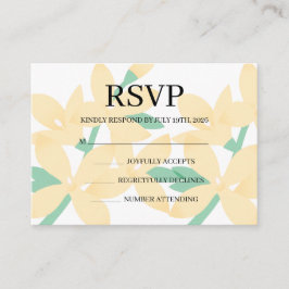 Simple Wedding RSVP Enclosure Card エンクロージャーカード