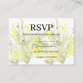 Simple Wedding RSVP Enclosure Card エンクロージャーカード