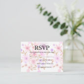 Simple Wedding RSVP Enclosure Card エンクロージャーカード (スタンド正面)