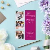 Simple Wedding Save The Date Photo Picture アクリル招待状 (インサイチュ (ウェディング))