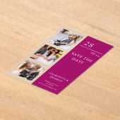 Simple Wedding Save The Date Photo Picture アクリル招待状 (レイダウン)