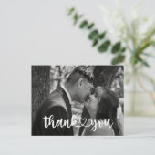 Simple Wedding Thank You Card ポストカード (スタンド正面)
