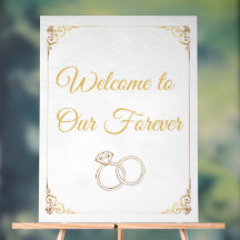 Simple Wedding Welcome Acrylic Sign