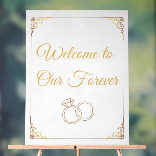 Simple Wedding Welcome Acrylic Sign アクリルサイン (ニュートラル)