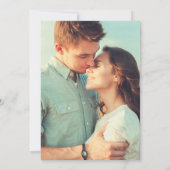 Simple Whimsical Hand Drawn Save the Date Photo セーブザデート (裏面)