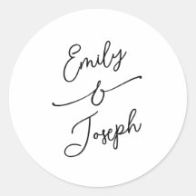 Simple Whimsical Handwritten Wedding 