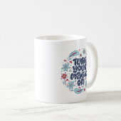 Simple Whimsical Quote Positivity Magic Creativity コーヒーマグカップ (正面右)