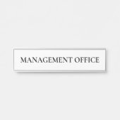 Simple White Classic Management Office サインプレート (正面)