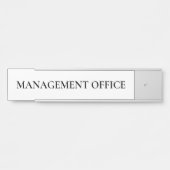 Simple White Classic Management Office サインプレート (正面)