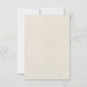 Simple White Floral baby shower thank you card サンキューカード (裏面)
