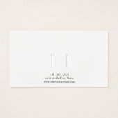 Simple White Hair Bow Clip Barrette Display card (裏面)