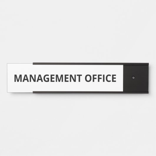 Simple White Management Office サインプレート (正面)