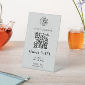 Simple Wifi Password &  Network | Business QR Code 台座サイン (インサイチュ)