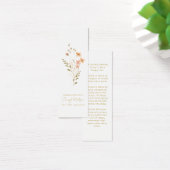 Simple Wildflower Funeral Memorial Bookmark (デスク)