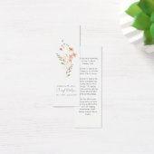 Simple Wildflower Funeral Memorial Bookmark (デスク)