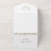 Simple Wildflower Wedding All In One Invitation オールインワン招待状 (外側)