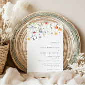 Simple Wildflower Wedding Invitation 招待状