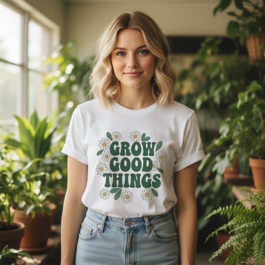 Simple Womens Tshirts Daisy Minimalist Tシャツ