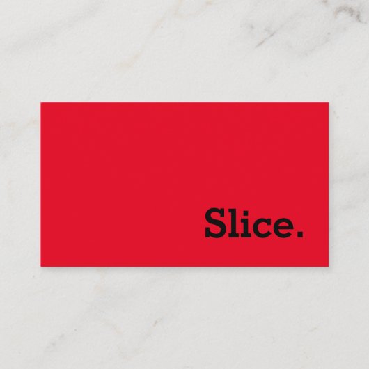 Simple Word Slice Loyalty Punch-Card ロイヤリティカード (正面)