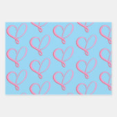 Simple Wrapping Paper Flat Sheet Set of 3 ラッピングペーパーシート (正面2)