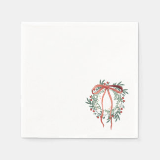 Simple Wreath Cocktail Napkins スタンダードカクテルナプキン