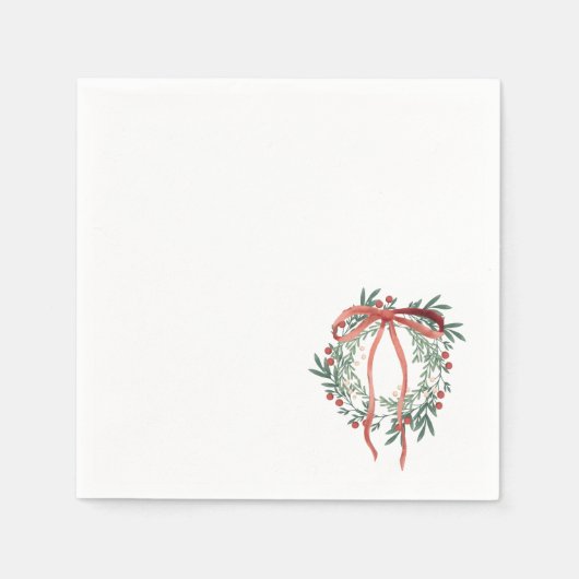 Simple Wreath Cocktail Napkins スタンダードカクテルナプキン (正面)
