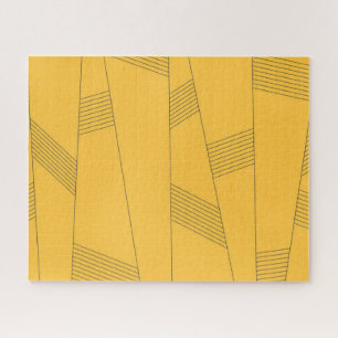 Simple, yellow, modern abstract graphic design ジグソーパズル