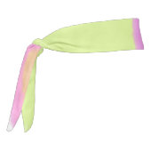 Simple yellow pink watercolor add your monogram    タイヘッドバンド (回転270)