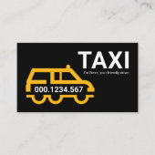 Simple Yellow Taxi Car Station Wagon 名刺 (正面)
