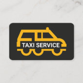 Simple Yellow Taxi Van Car 名刺 (正面)