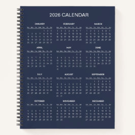 Simple Yet Elegant 2026 Calendar |  ノートブック