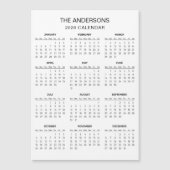 Simple Yet Elegant 2026 Calendar | Magnet (正面)